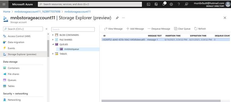 Azure Queues and Serverless Functions